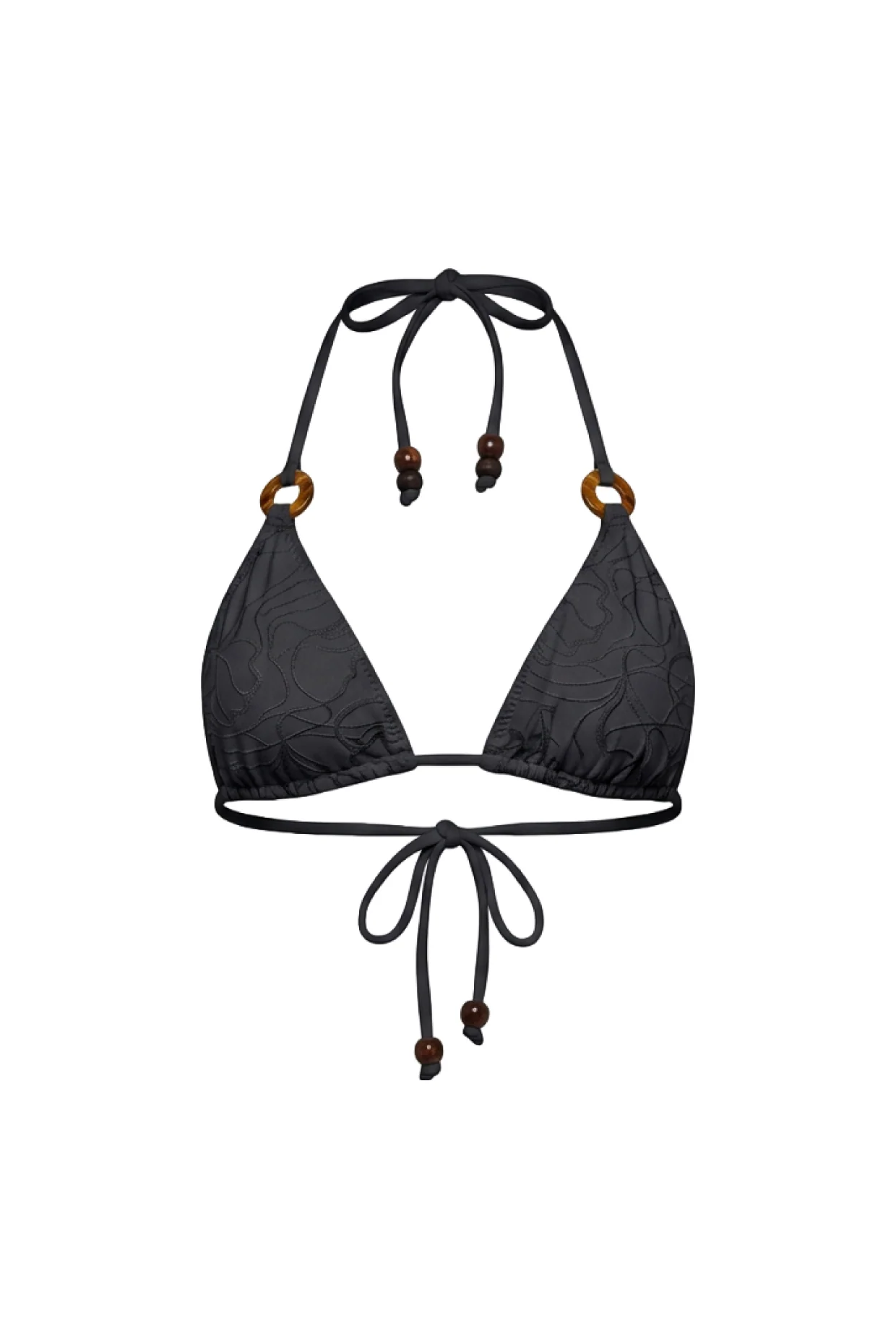 Mila / Midnight Black - Ring Triangle Top