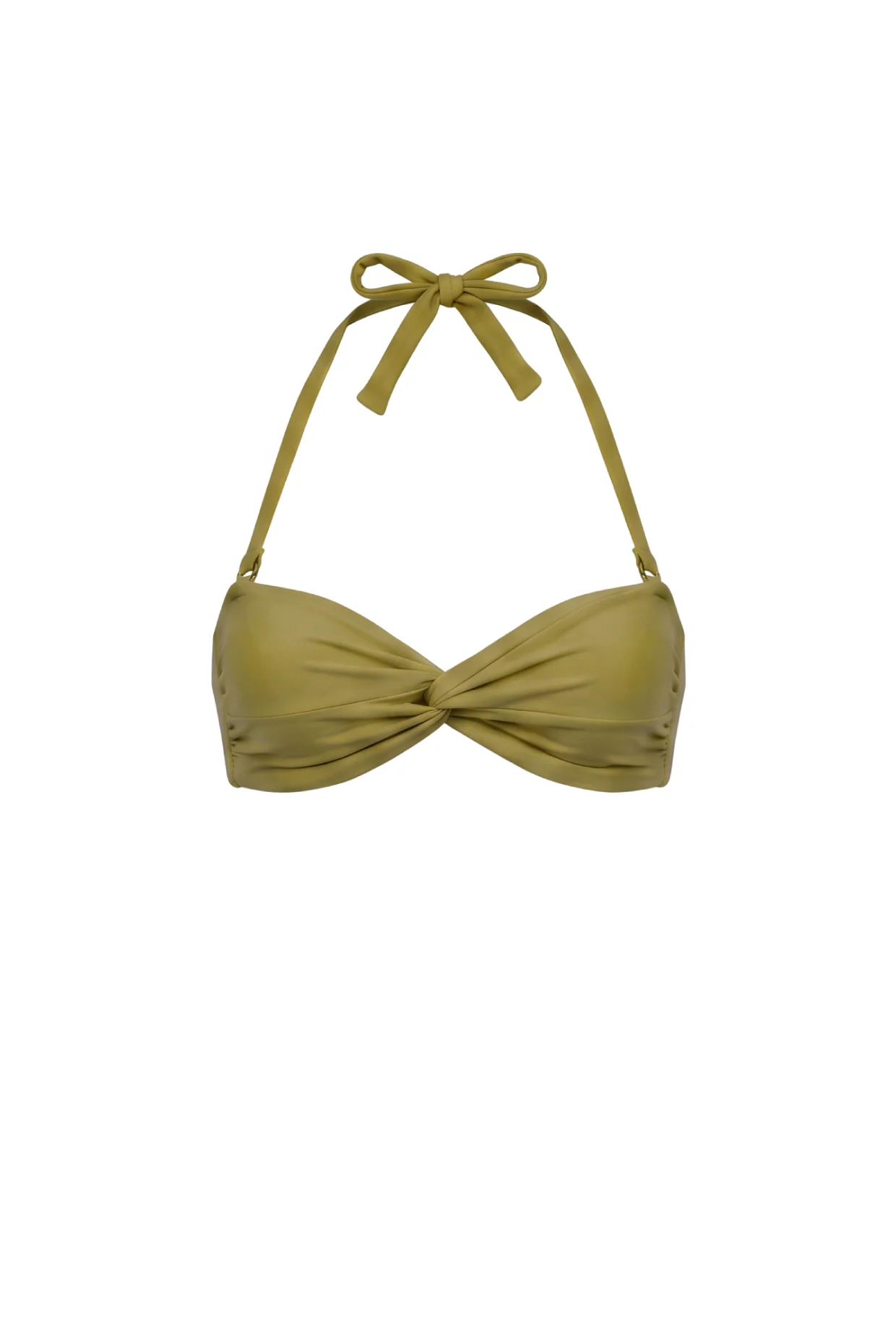 Janeiro / Olive Green - Bandeau Bikini Top