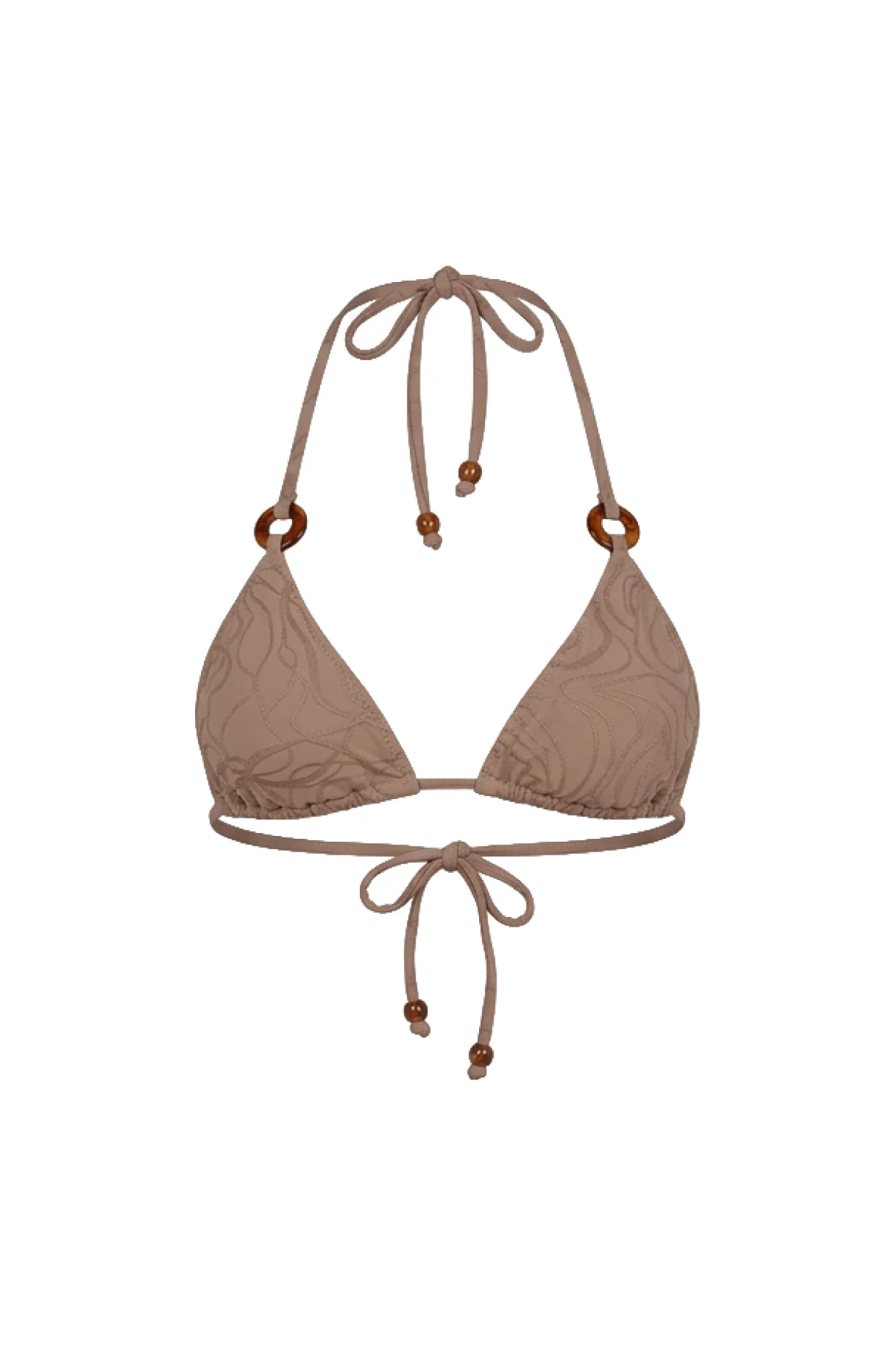 Mila / Latte Beige - Ring Triangle Top