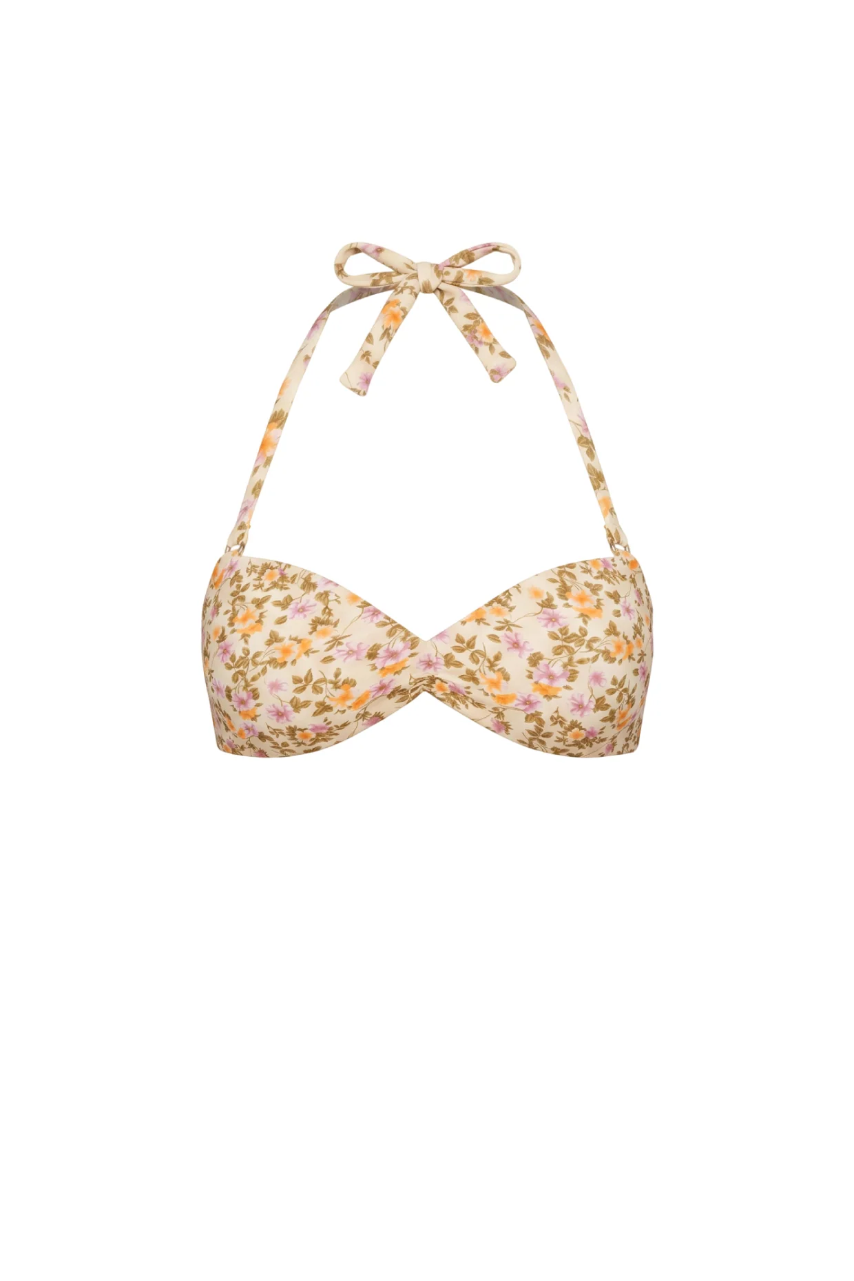 Janeiro / Floral Garden Print - Bandeau Bikini Top