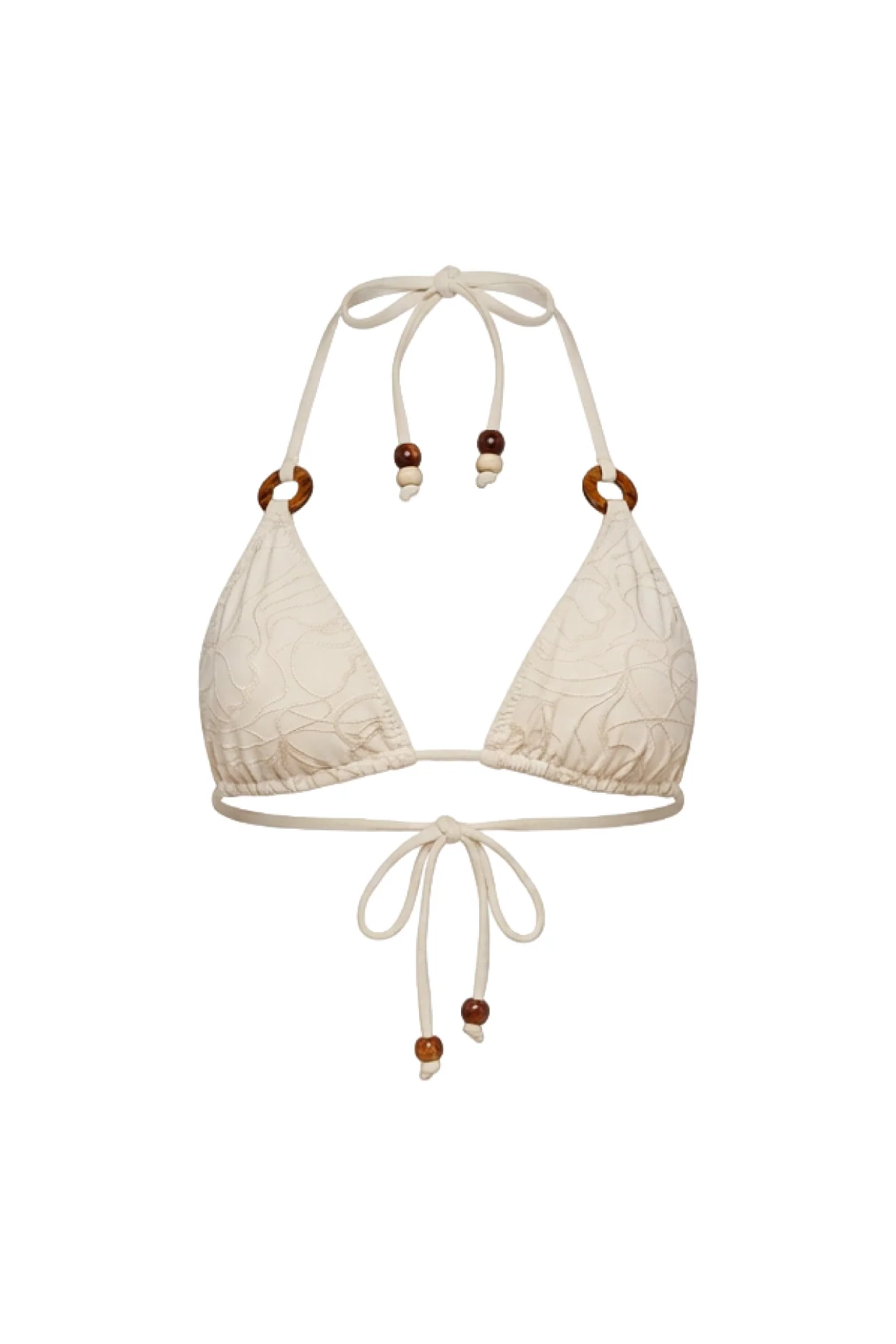 Mila / Raw Linen - Ring Triangle Top