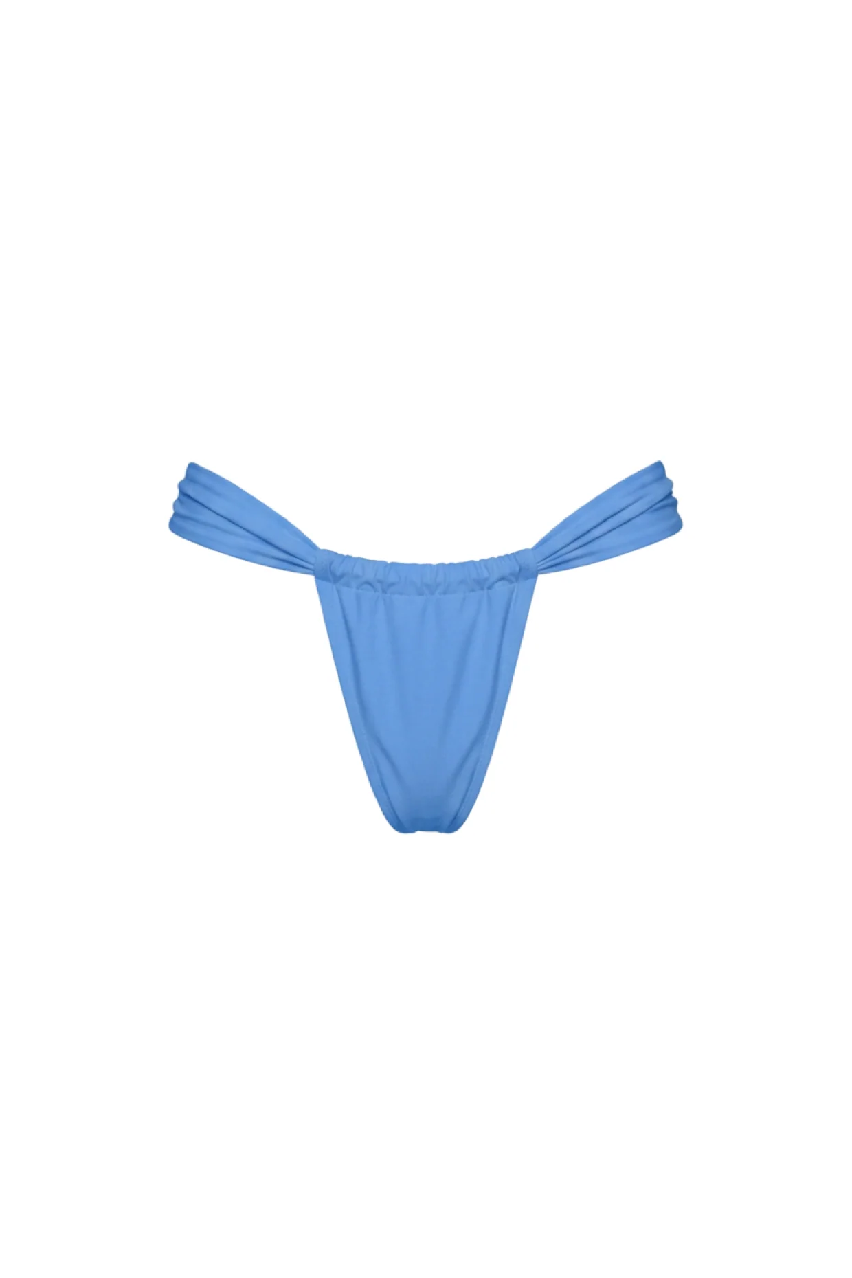 Ruched Side Bikini Bottom - Ocean Blue