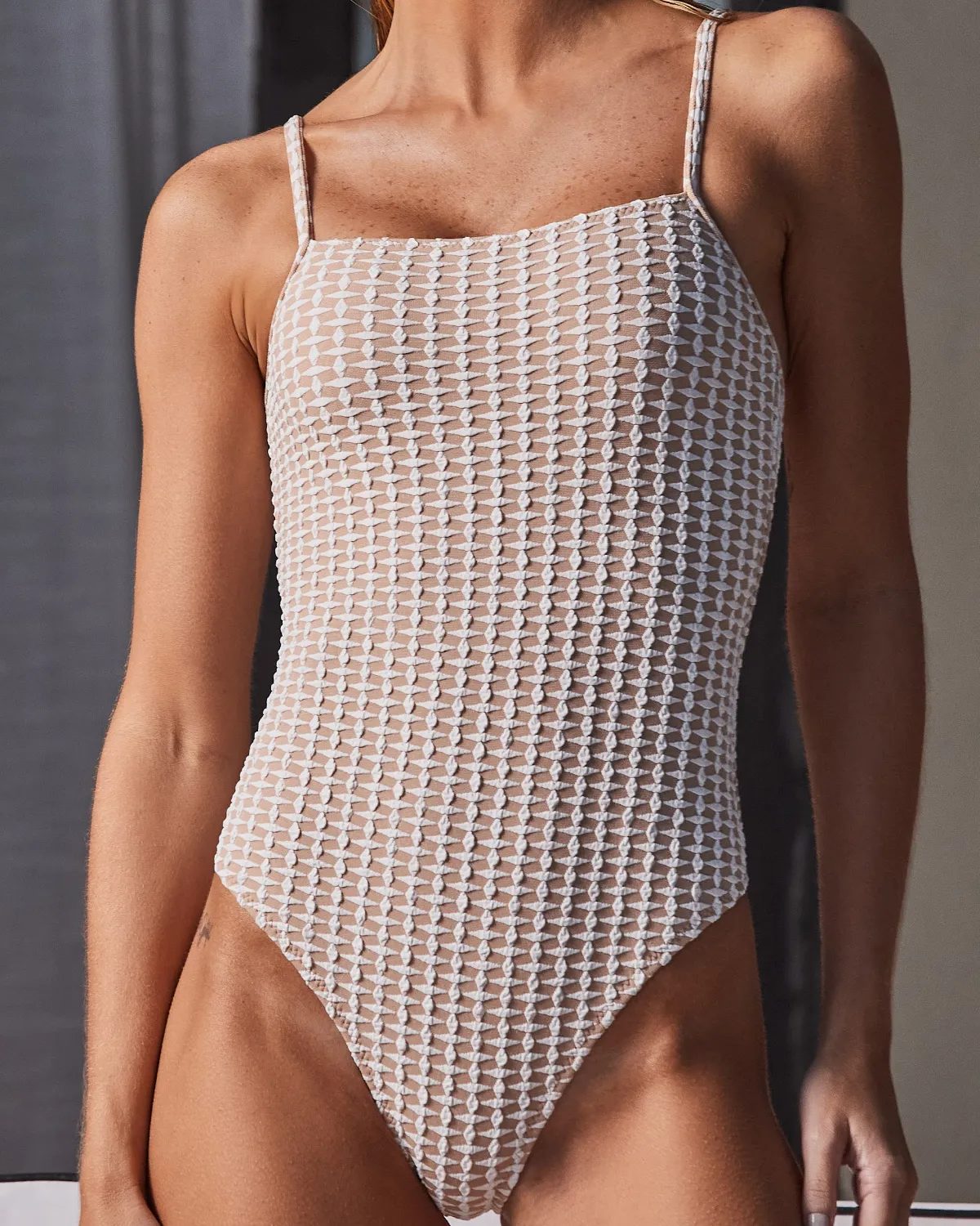 Textured One-Piece - Textured Raw Linen