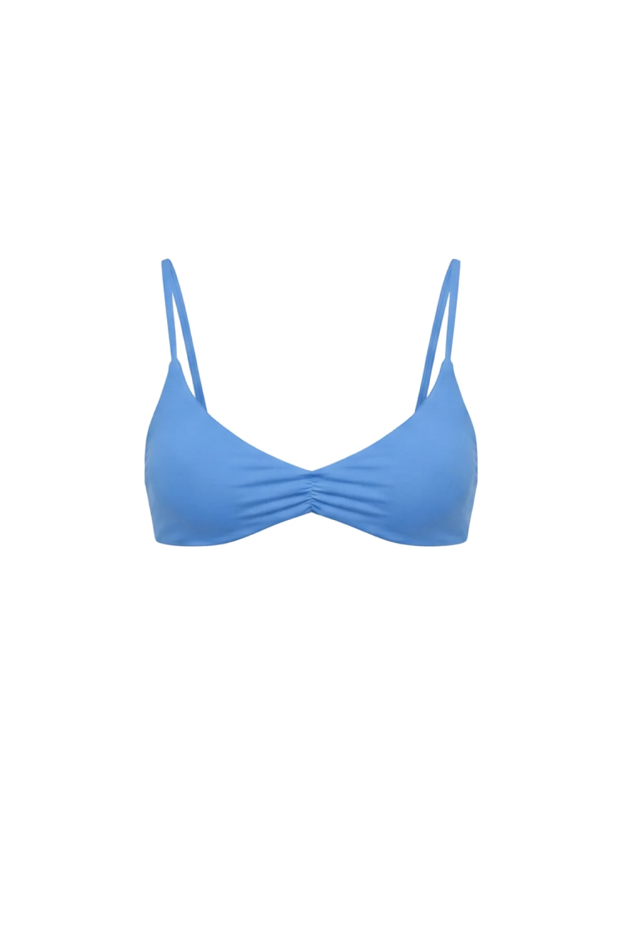 Scoop Neck Bikini Top - Ocean Blue