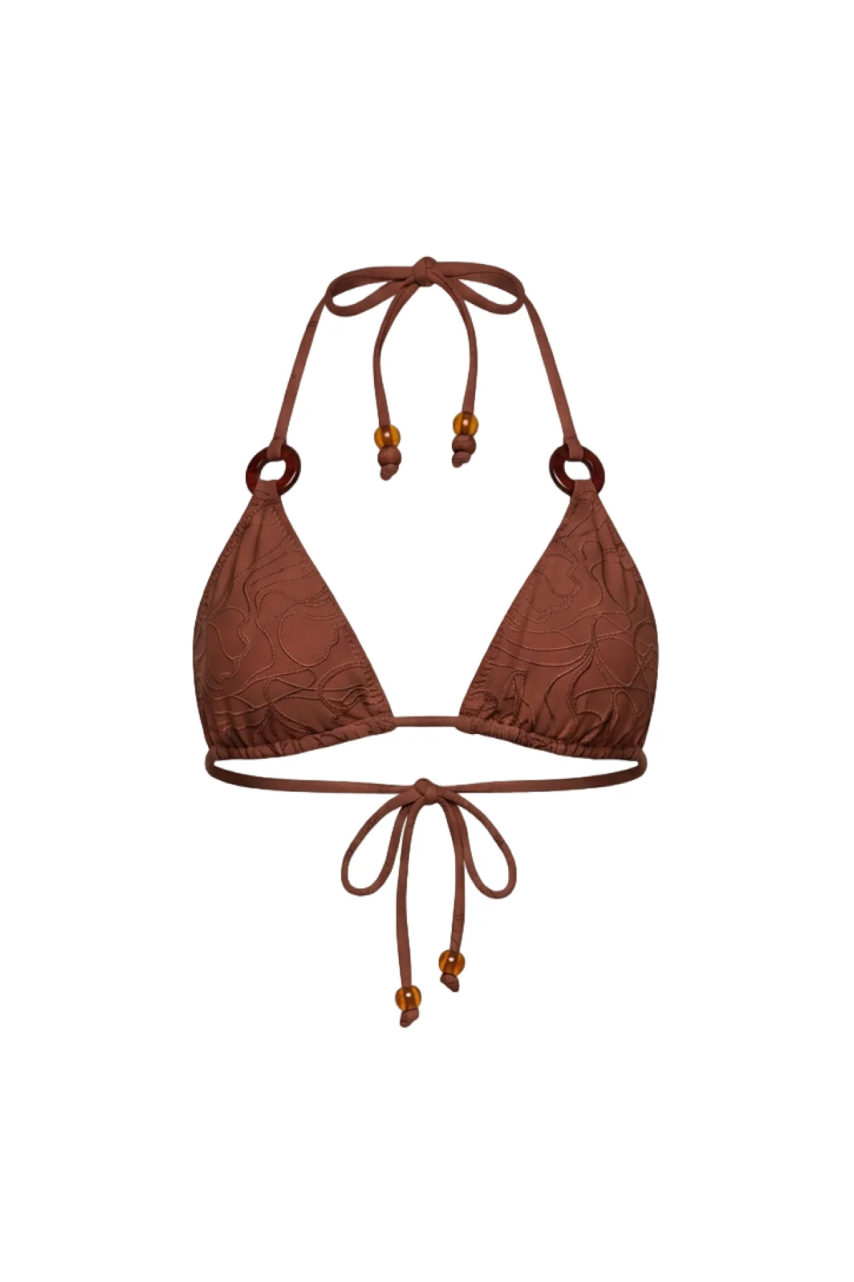 Mila / Roasted Coffee - Ring Triangle Top