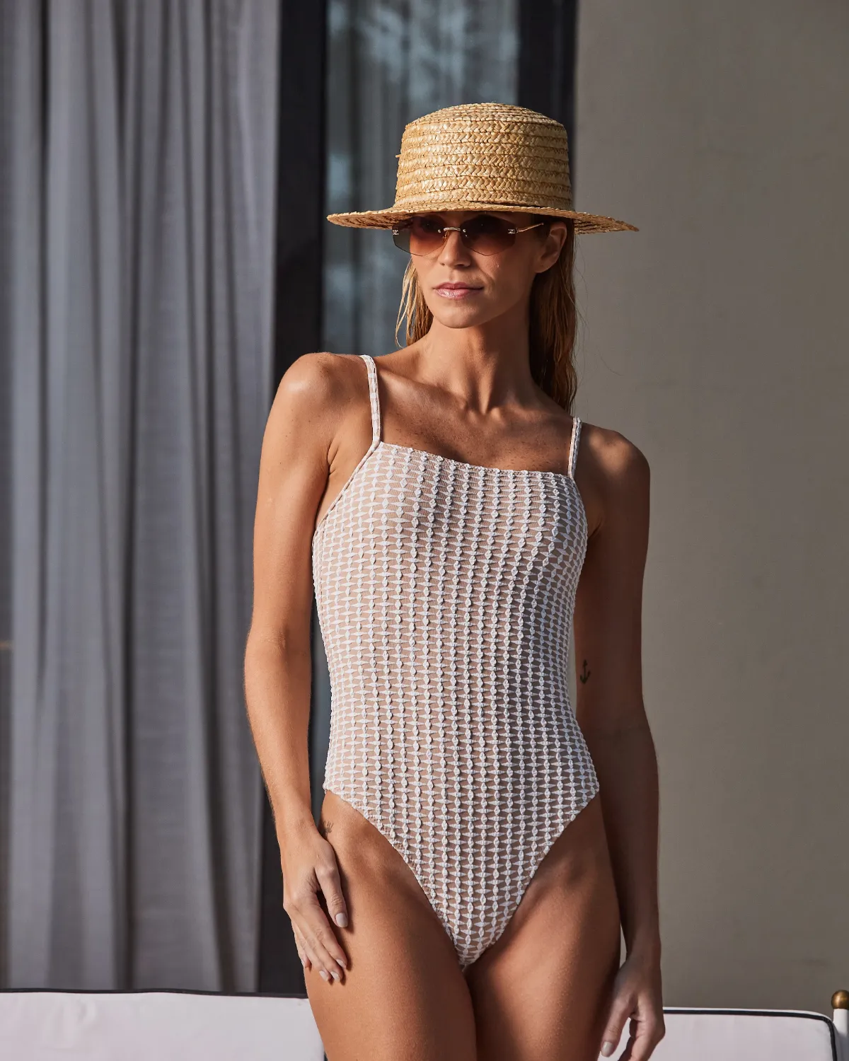 Textured One-Piece - Textured Raw Linen