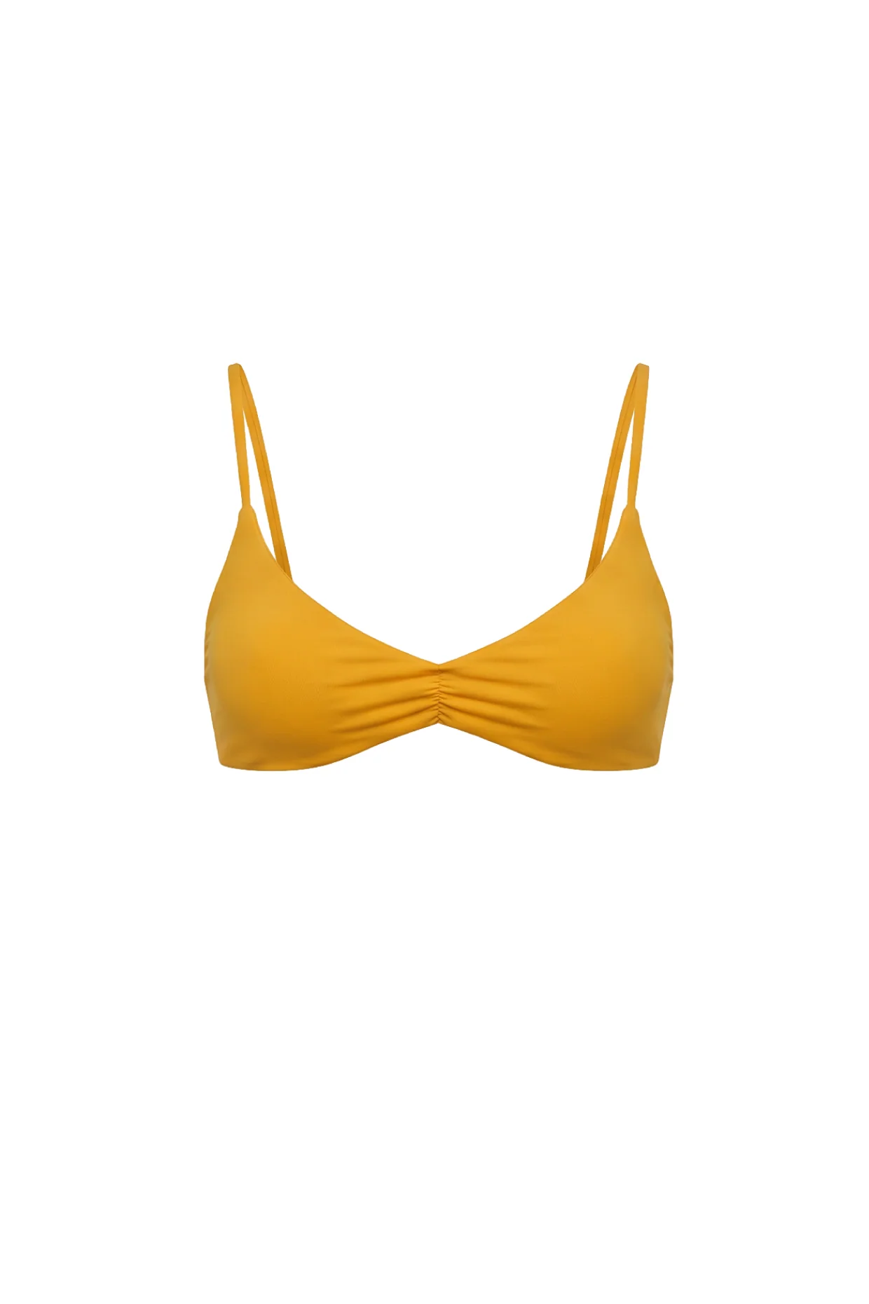 Scoop Neck Bikini Top - Golden Sun
