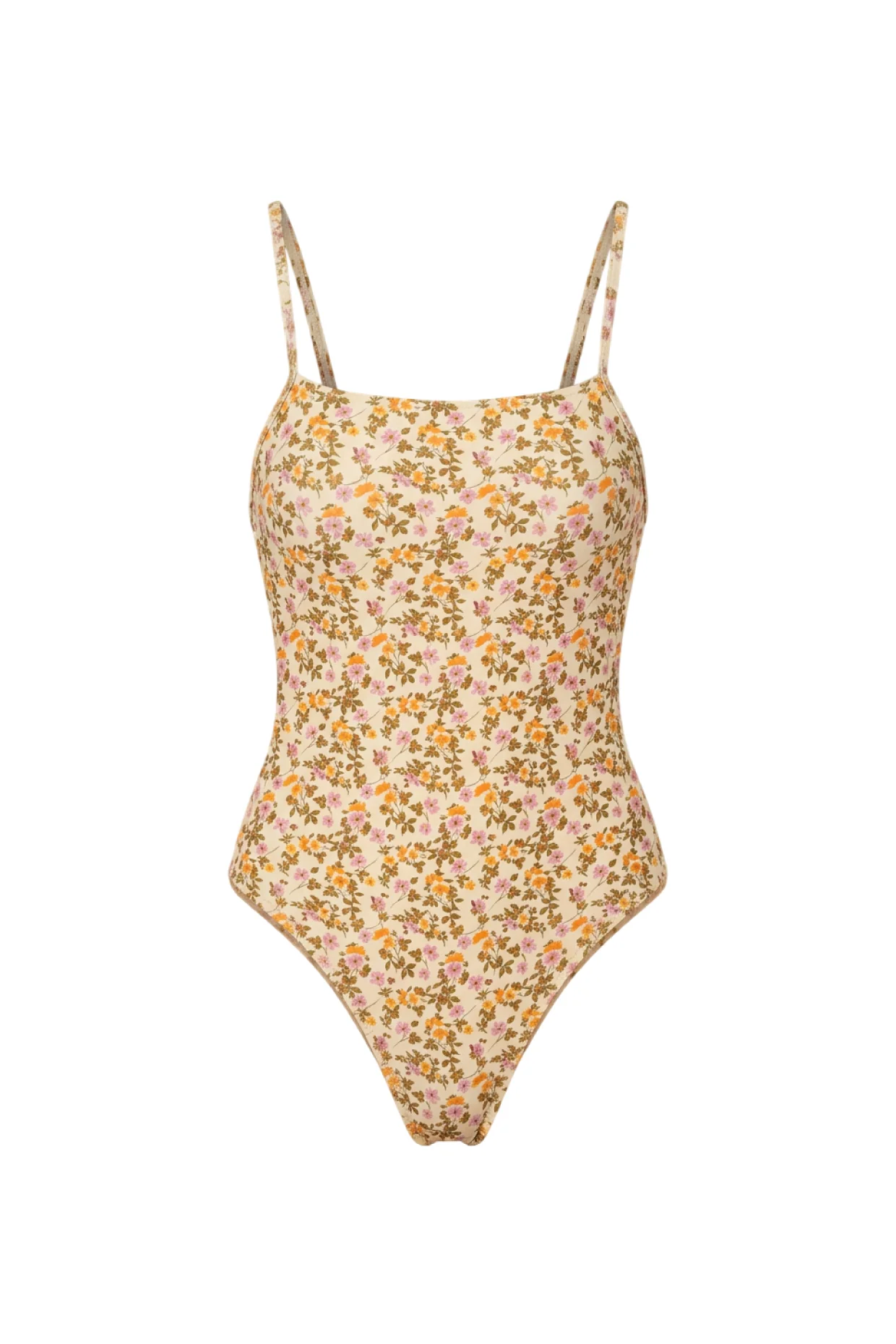 Classic One-Piece Swimsuit - Floral Garden Print